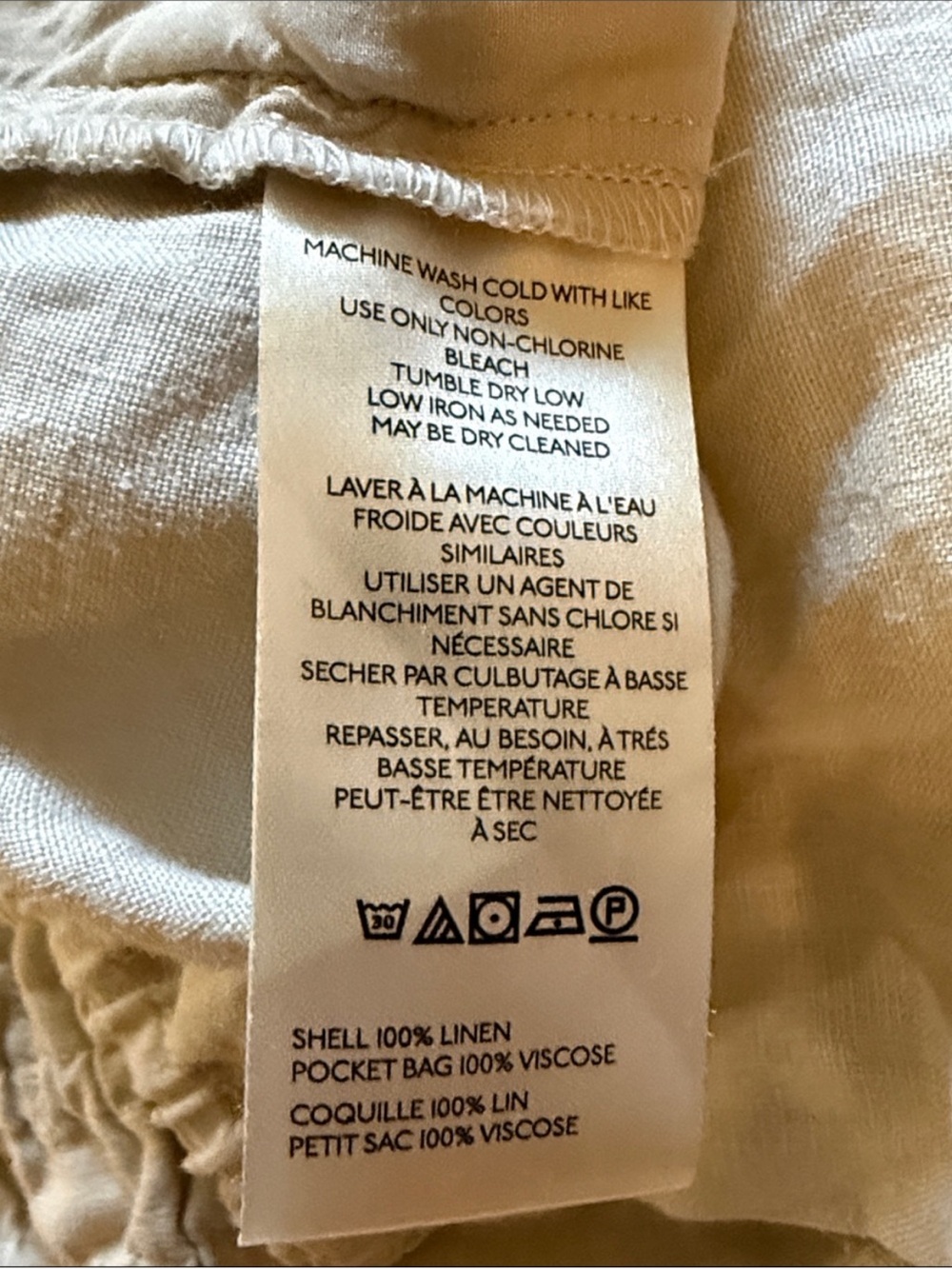 Anthropologie Somerset Pants Cream - Picture 4 of 7